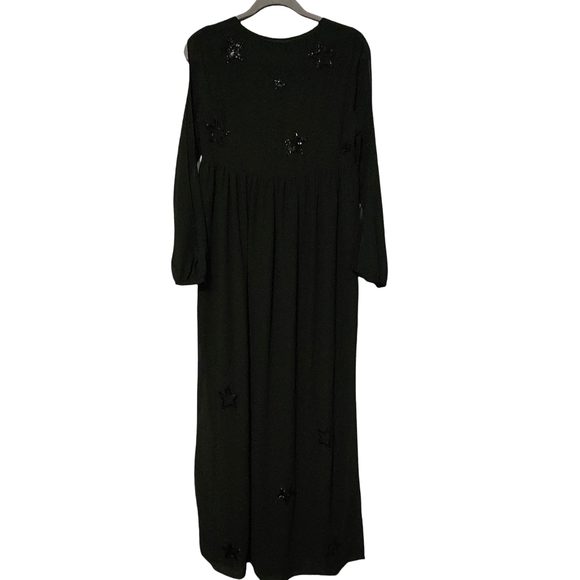 CHASER Beaded Star Maxi Dress Womens Small Celstial Ethereal Whimsy - Picture 8 of 11